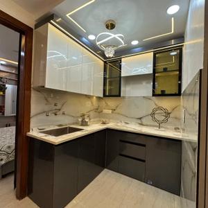 Kitchen Image of 825 Sq.ft 3 BHK Builder Floor for sale in Aakriti Infra Luxury Apartment, Deenpur New Delhi for Rs. 8000000