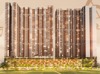 Image of 1224 Sq.ft 2 BHK Apartment / Flat for sale in Vardhaman Skysymphony, Wakad, Pune for Rs. 10600000