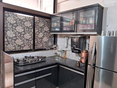 Kitchen Image of 600 Sq.ft 2 BHK Apartment / Flat for sale in Karunasagar Anand Apartment, Hathijan Ahmedabad for Rs. 3500000