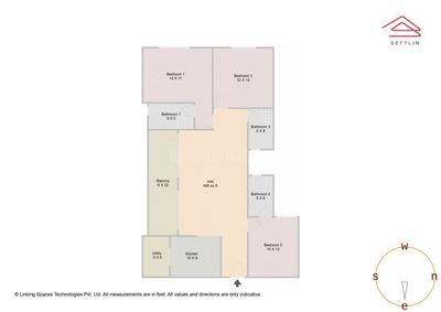 Image of 1665 Sq.ft 3 BHK Apartment / Flat for sale in Ramsons East Park Residences, Carmelaram, Bengaluru for Rs. 24700000