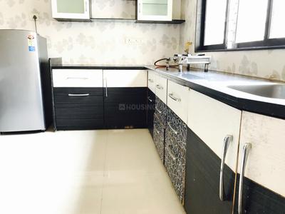 Kitchen Image of 1200 Sq.ft 1 BHK Apartment / Flat for rent in Shyamal Ahmedabad for Rs. 30000