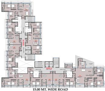 Image of 2355 Sq.ft 3 BHK Apartment / Flat for sale in Today Mount Bliss, Belapur CBD, Navi Mumbai for Rs. 37000000