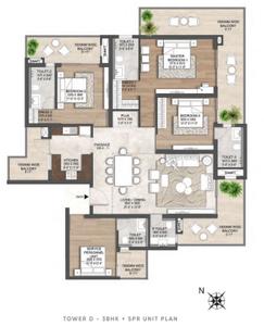 Image of 2833 Sq.ft 4 BHK Apartment / Flat for sale in Hero The Palatial, Sector 104, Gurgaon for Rs. 49500000