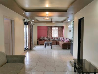 Hall Image of 1200 Sq.ft 2 BHK Apartment / Flat for rent in Sagar Darshan Towers, Nerul Navi Mumbai for Rs. 75000