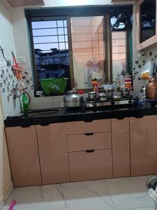 Kitchen Image of 585 Sq.ft 1 BHK Apartment / Flat for sale in Thane West Thane for Rs. 3500000