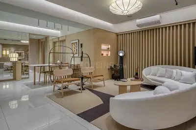 Living Room Image of 2295 Sq.ft 3 BHK Apartment / Flat for sale in Orchid Regal, Makarba Ahmedabad for Rs. 10500000