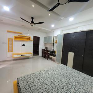 Bedroom Image of 2000 Sq.ft 4 BHK Apartment / Flat for rent in Earth Ambrosia, Vemali Vadodara for Rs. 45000