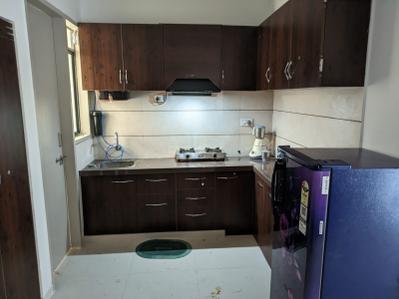 Kitchen Image of 1600 Sq.ft 2 BHK Apartment / Flat for rent in Aatrey Ivaan 6, Nana Chiloda Ahmedabad for Rs. 22000
