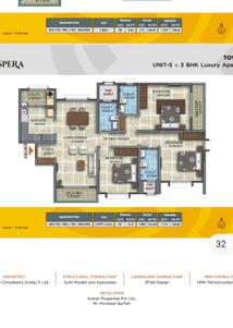 Image of 1710 Sq.ft 3 BHK Apartment / Flat for sale in Kumar Prospera, HBR Layout, Bengaluru for Rs. 22500000