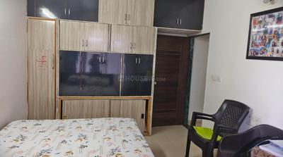 Bedroom Image of 600 Sq.ft 1 BHK Apartment / Flat for rent in LK Vrundavan Residency II, Sargasan Gandhinagar for Rs. 20000