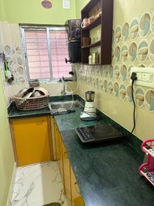 Kitchen Image of 770 Sq.ft 1 BHK Apartment / Flat for rent in Behala Chowrasta Kolkata for Rs. 10000