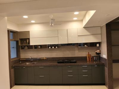 Kitchen Image of 3500 Sq.ft 4 BHK Apartment / Flat for rent in Adani Water Lily, Shantigram Ahmedabad for Rs. 90000