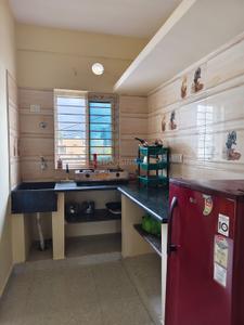 Kitchen Image of 550 Sq.ft 1 BHK Independent House for rent in Halasuru Bengaluru for Rs. 20000