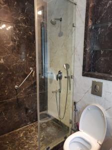 Bathroom Image of 1000 Sq.ft 1 BHK Builder Floor for rent in Chittaranjan Park New Delhi for Rs. 48000