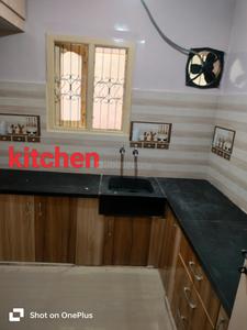 Kitchen Image of 1200 Sq.ft 3 BHK Independent House for rent in Mathikere Bengaluru for Rs. 28000