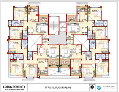 Image of 1540 Sq.ft 3 BHK Apartment / Flat for sale in Vulcan Lotus Serenity, Balewadi, Pune for Rs. 14300000