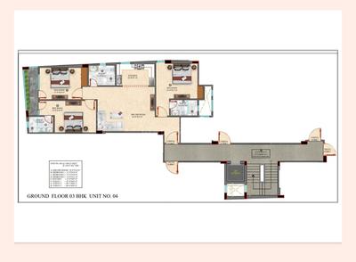Image of 1350 Sq.ft 3 BHK Apartment / Flat for sale in Gem Green View Apartments, Mehrauli, New Delhi for Rs. 12000000