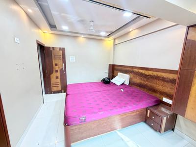 Bedroom Image of 650 Sq.ft 1 BHK Apartment / Flat for rent in Airoli Navi Mumbai for Rs. 35000