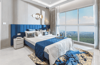 Bedroom Image of 1250 Sq.ft 3 BHK Apartment / Flat for sale in L And T Island Cove, Mahim Mumbai for Rs. 49500000