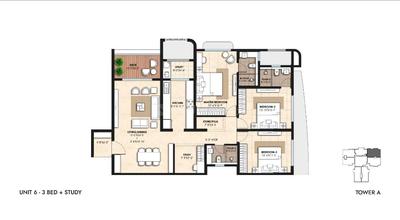 Image of 1077 Sq.ft 2 BHK Apartment / Flat for sale in Kohinoor Regalia Towers, Wakad, Pune for Rs. 11800000