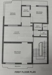 Floor Plan Image of 1378 Sq.ft 2 BHK Builder Floor for rent in Ghati Karolan Jaipur for Rs. 7500