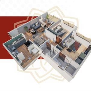 Image of 1177 Sq.ft 3 BHK Apartment / Flat for sale in Manoj Torna Mohar, Ambegaon Budruk, Pune for Rs. 9000000