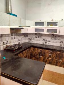 Kitchen Image of 1100 Sq.ft 1 BHK Builder Floor for rent in Gomti Nagar Lucknow for Rs. 19000