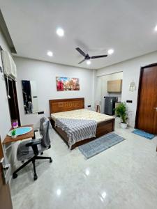 Bedroom Image of 410 Sq.ft 1 RK Builder Floor for rent in Sector 52 Gurgaon for Rs. 19000