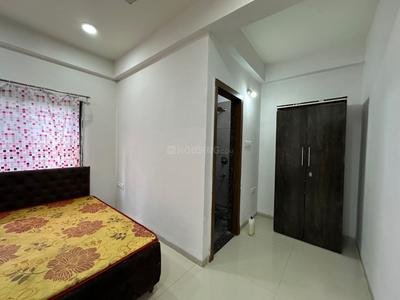 Bedroom Image of 1000 Sq.ft 2 BHK Builder Floor for rent in Mahalakshmi Nagar Indore for Rs. 25000