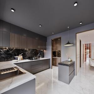 Kitchen Image of 4500 Sq.ft 4 BHK Apartment / Flat for sale in Aristo The Opus And Aatmantan, Gota Ahmedabad for Rs. 34700000