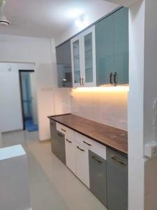 Kitchen Image of 1050 Sq.ft 2 BHK Apartment / Flat for rent in Shikhar Balaji Heights, Mahalakshmi Nagar Indore for Rs. 21000