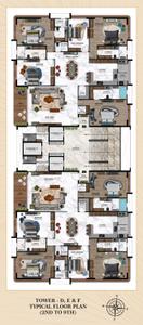 Image of 6330 Sq.ft 5 BHK Apartment / Flat for sale in Vesu, Surat for Rs. 49800000