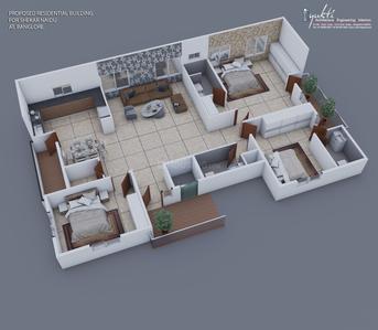 Image of 2200 Sq.ft 3 BHK Apartment / Flat for sale in Nagarbhavi, Bengaluru for Rs. 19000000