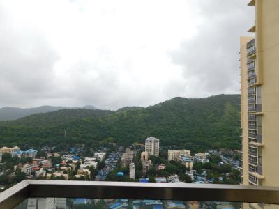 Balcony Image of 1250 Sq.ft 3 BHK Apartment / Flat for rent in Sheth Montana, Mulund West Mumbai for Rs. 79500