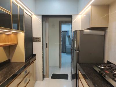 Kitchen Image of 700 Sq.ft 2 BHK Apartment / Flat for rent in Gurukrupa Marina Enclave, Malad West Mumbai for Rs. 55000