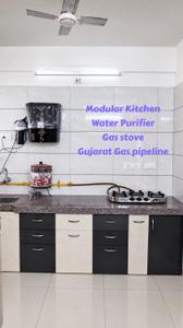 Kitchen Image of 1440 Sq.ft 2 BHK Penthouse for rent in Savya Skyz, Zundal Ahmedabad for Rs. 30000