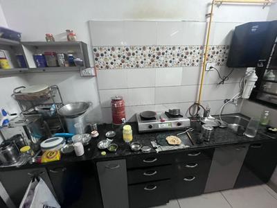 Kitchen Image of 600 Sq.ft 2 BHK Apartment / Flat for sale in Shakti Sharnam Happy Homes, New Karelibaug Vadodara for Rs. 3000000
