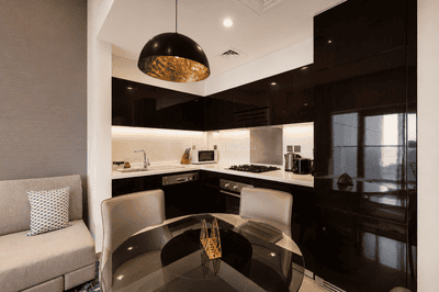 Kitchen Image of 850 Sq.ft 1 BHK Apartment / Flat for sale in Damac Majestine, Business Bay Dubai for Rs. 37796512