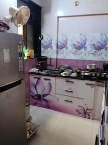 Kitchen Image of 1050 Sq.ft 2 BHK Apartment / Flat for rent in Bhoomi Shubh Shagun Complex, Kamothe Navi Mumbai for Rs. 24000