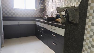 Kitchen Image of 700 Sq.ft 1 BHK Apartment / Flat for rent in Airoli Navi Mumbai for Rs. 27000