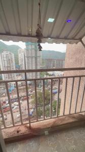 Balcony Image of 1000 Sq.ft 2 BHK Apartment / Flat for rent in Arihant Aarohi, Shilgaon Thane for Rs. 29000