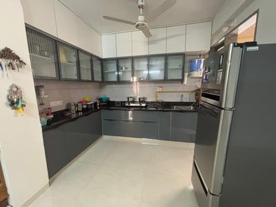 Kitchen Image of 1300 Sq.ft 2 BHK Apartment / Flat for rent in Shaligram Prime, South Bopal Ahmedabad for Rs. 27750