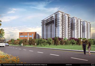 Image of 2065 Sq.ft 3 BHK Apartment / Flat for sale in Jains Balaji Nilayam Casa Waterside, Malkajgiri, Secunderabad for Rs. 16520000