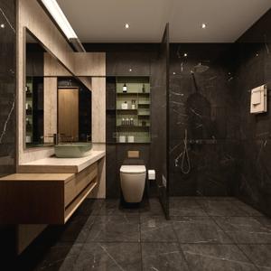 Bathroom Image of 2927 Sq.ft 4 BHK Apartment / Flat for sale in Safal Niwa, Shela Ahmedabad for Rs. 14650000