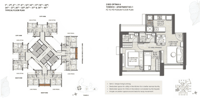 Image of 662 Sq.ft 2 BHK Apartment / Flat for sale in Kalpataru Primera, Thane West, Thane for Rs. 10500000