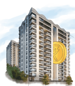 Image of 1458 Sq.ft 2 BHK Apartment / Flat for sale in Harsiddh Heartland, Randesan, Gandhinagar for Rs. 6700000