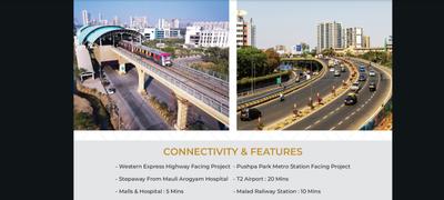 Image of 646 Sq.ft 1 BHK Apartment / Flat for sale in Mauli Pride 2C, Malad East, Mumbai for Rs. 8700000