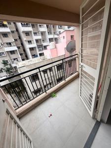 Balcony Image of 780 Sq.ft 2 BHK Apartment / Flat for rent in Sargun RKH Golden Sunrise Building A, Moshi Pune for Rs. 18000