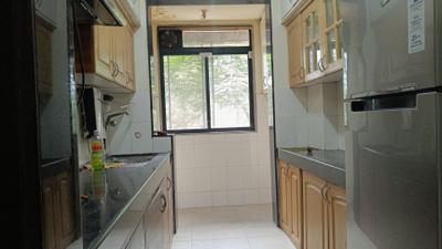 Kitchen Image of 816 Sq.ft 2 BHK Apartment / Flat for rent in Evershine Millennium Paradise, Kandivali East Mumbai for Rs. 55000