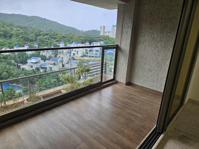 Balcony Image of 1450 Sq.ft 3 BHK Apartment / Flat for sale in T Bhimjyani Neelkanth Woods Olivia, Thane West Thane for Rs. 37500000